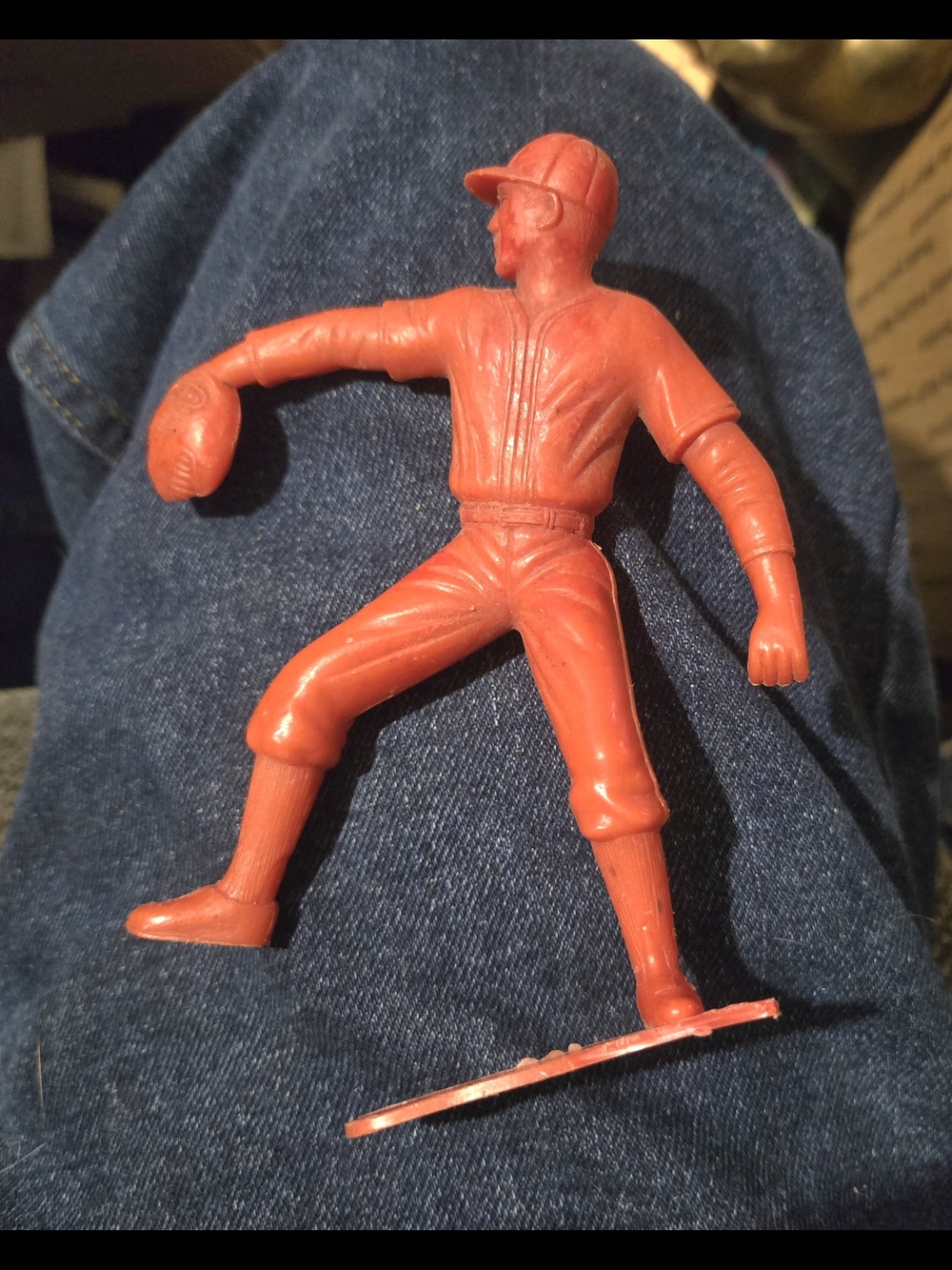 MLB Red Plastic Pitcher Action Figure